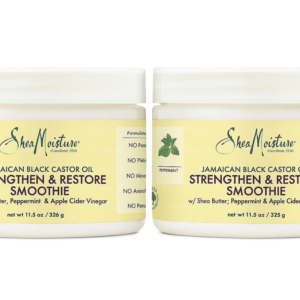 SheaMoisture Jamaican Black Castor Oil Strengthen & Restore Smoothie 11.5 oz set